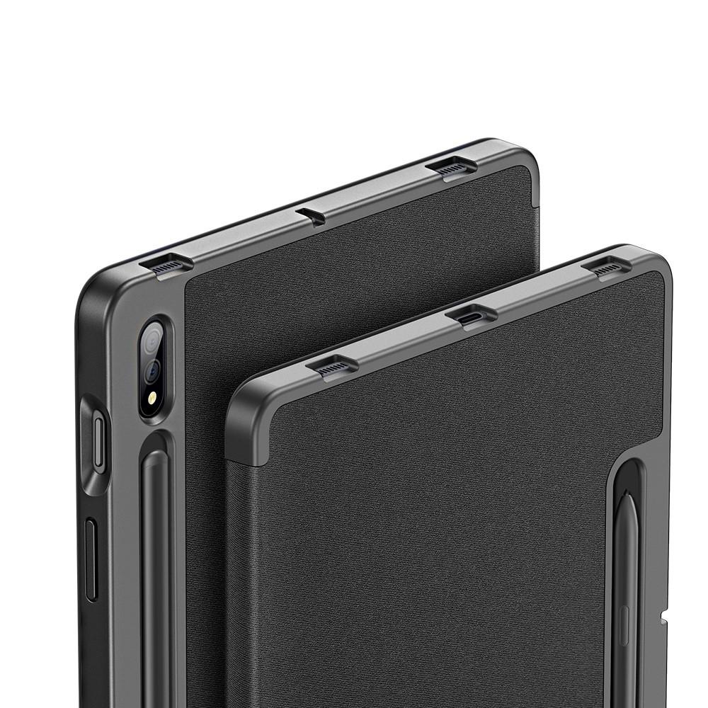Domo Tri-fold Case Galaxy Tab S7 Plus/S8 Plus 12.4 - Black