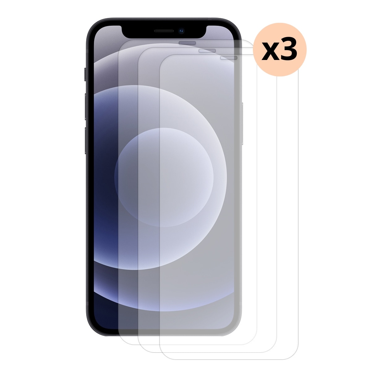 Sett iPhone 11, 3-pack Herdet Glass 0.3mm Skjermbeskytter