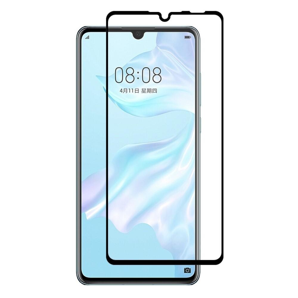 Full Glue Herdet Glass Huawei P30 Lite Black