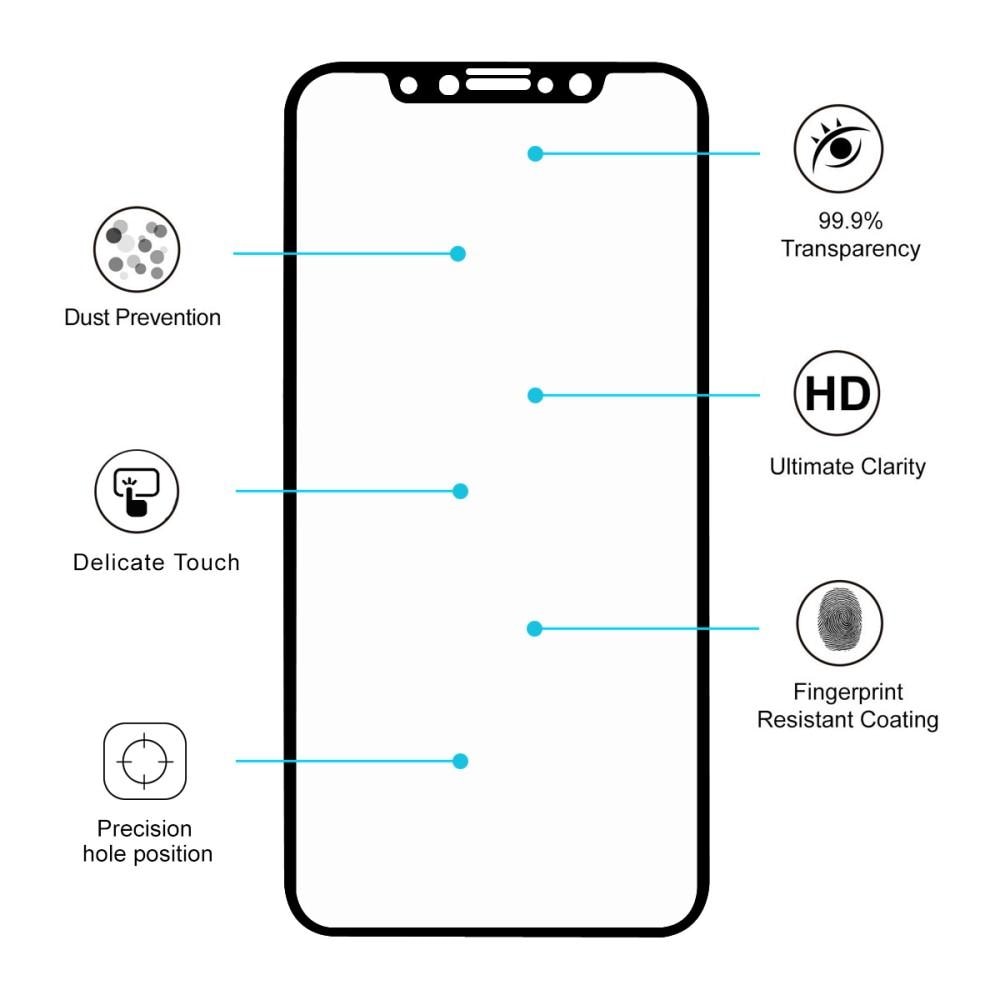 Full Glue Herdet Glass iPhone X/XS Black