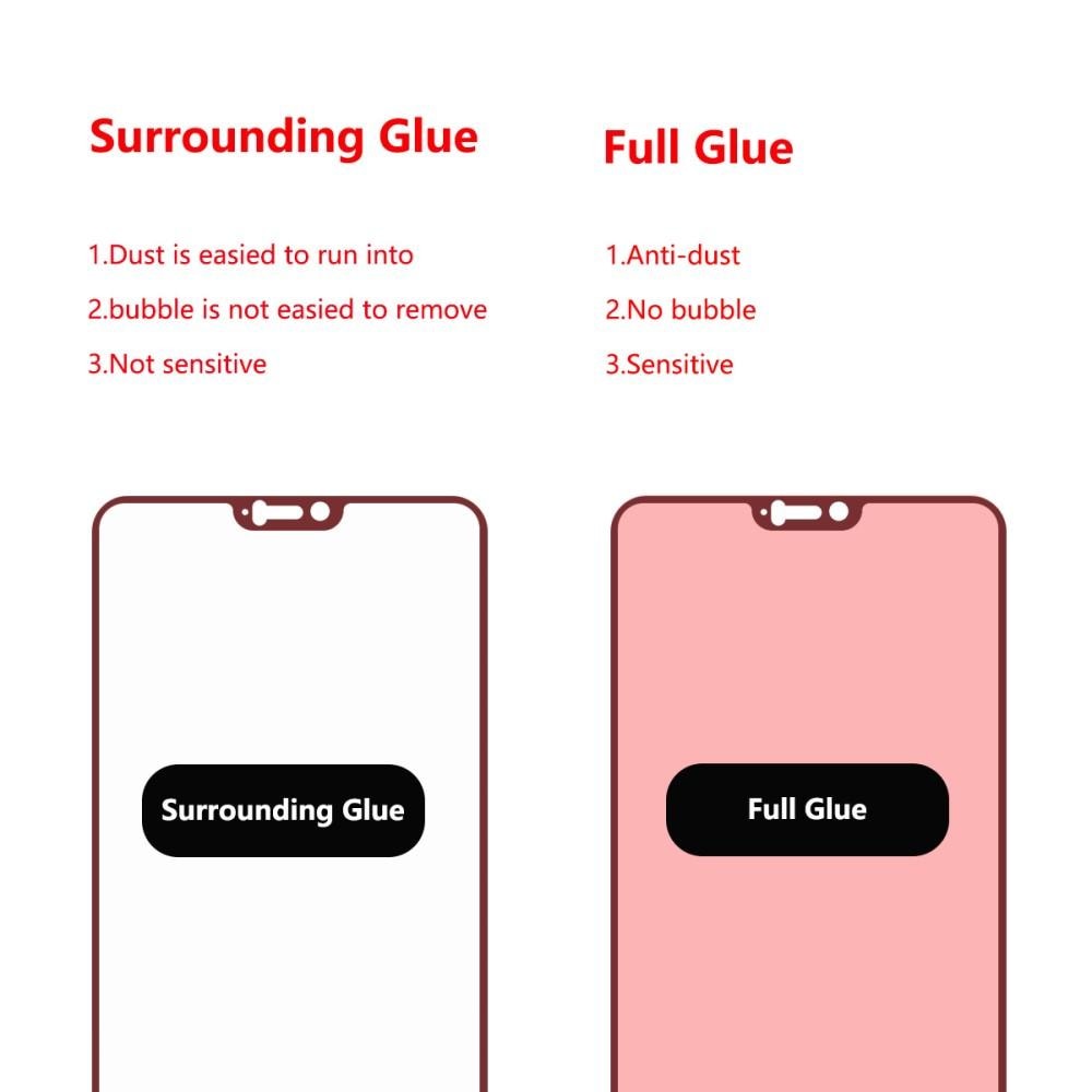 Full Glue Herdet Glass OnePlus 6 Black