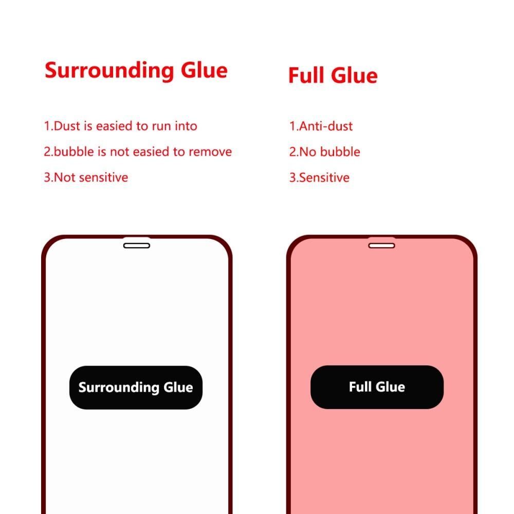 Full Glue Herdet Glass iPhone XR/11 Black