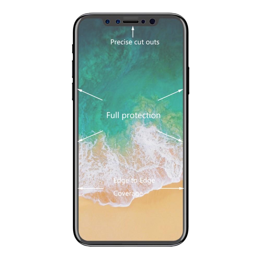 Heldekkende Curved Skjermbeskytter iPhone X/XS