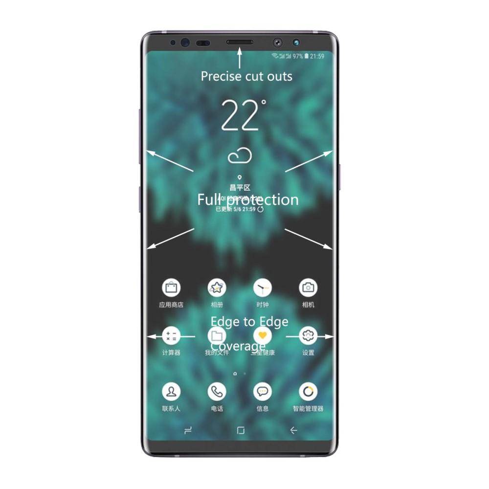 Heldekkende Curved Skjermbeskytter Samsung Galaxy Note 9