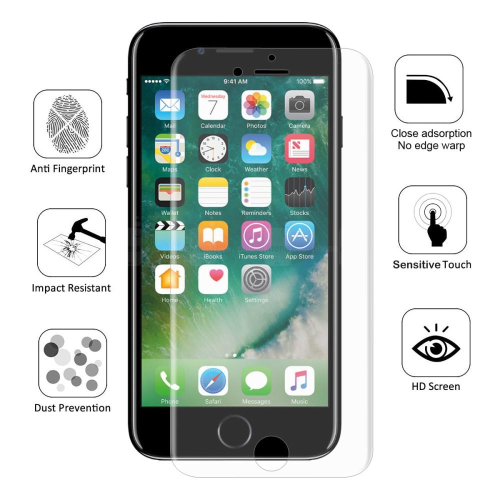 Heldekkende 0.1mm Skjermbeskytter iPhone 7/8/SE
