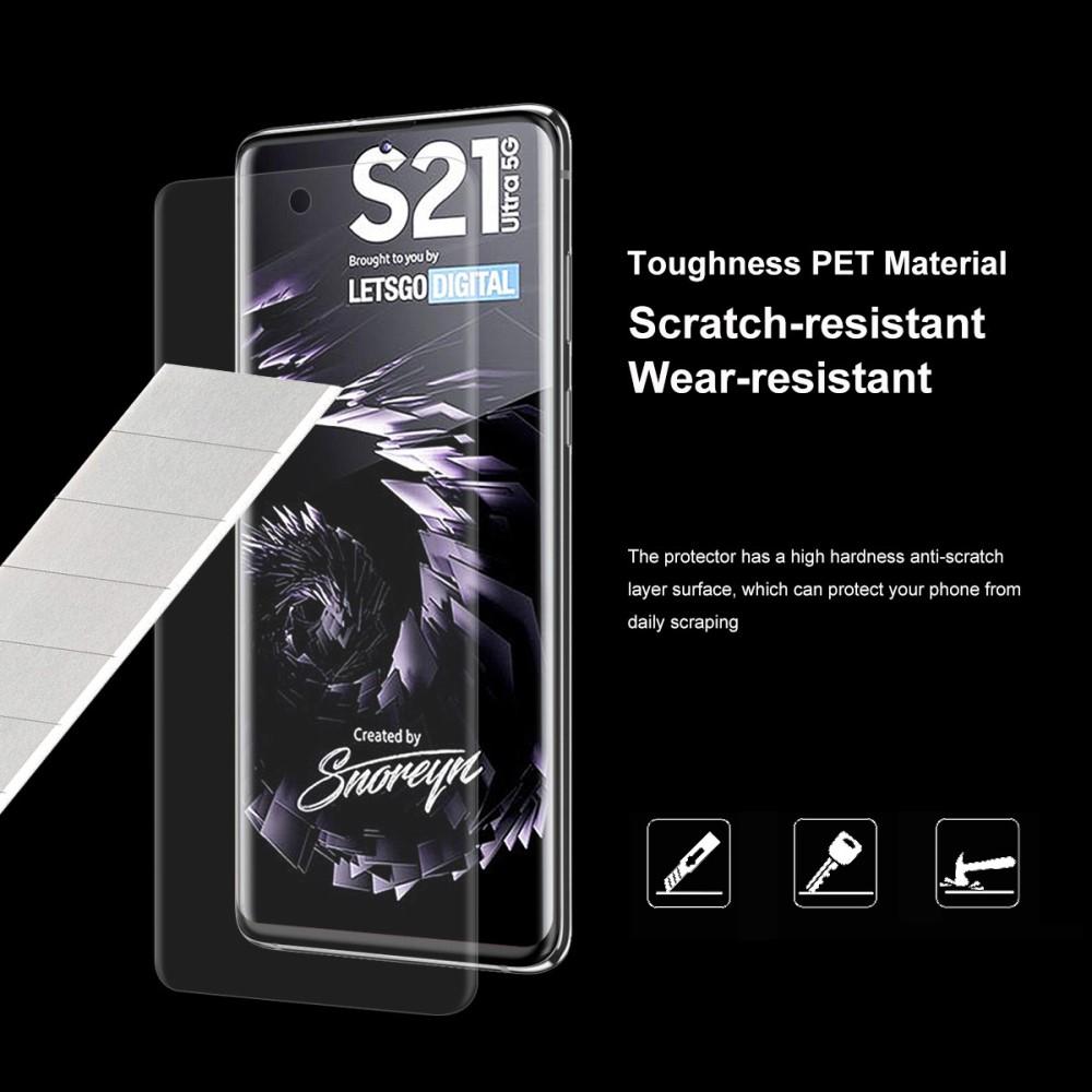 Heldekkende Curved Skjermbeskytter Samsung Galaxy S21 Ultra