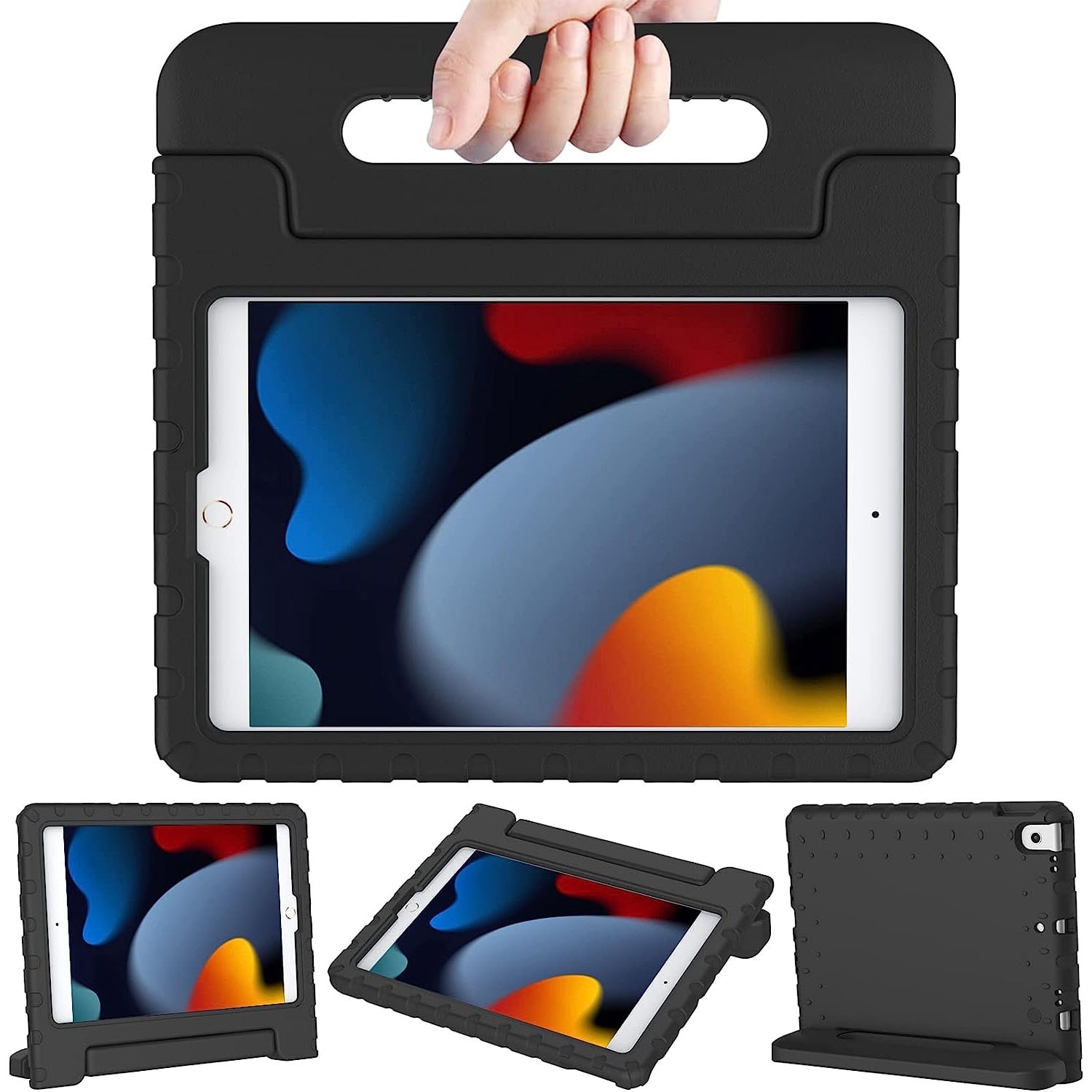 Støtsikker EVA Deksel iPad 10.2 9th Gen (2021) svart