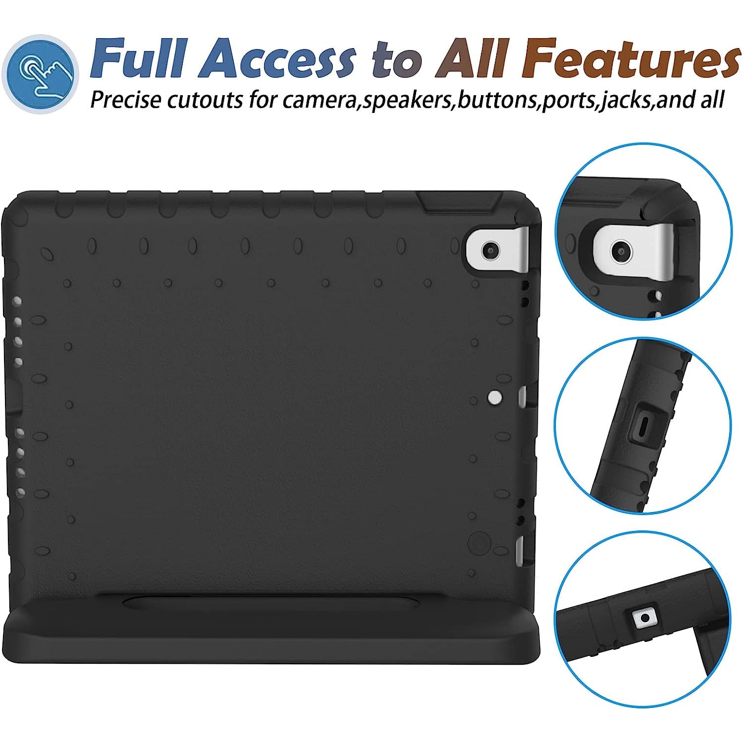 Støtsikker EVA Deksel iPad 10.2 8th Gen (2020) svart