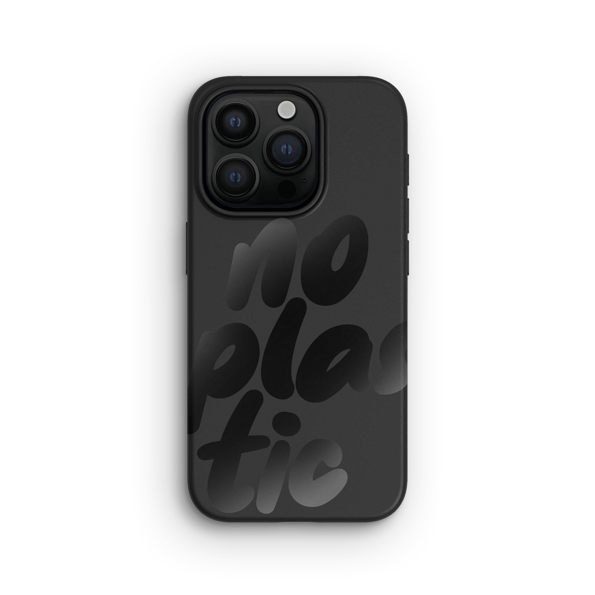Deksel iPhone 15 Pro, No Plastic Black