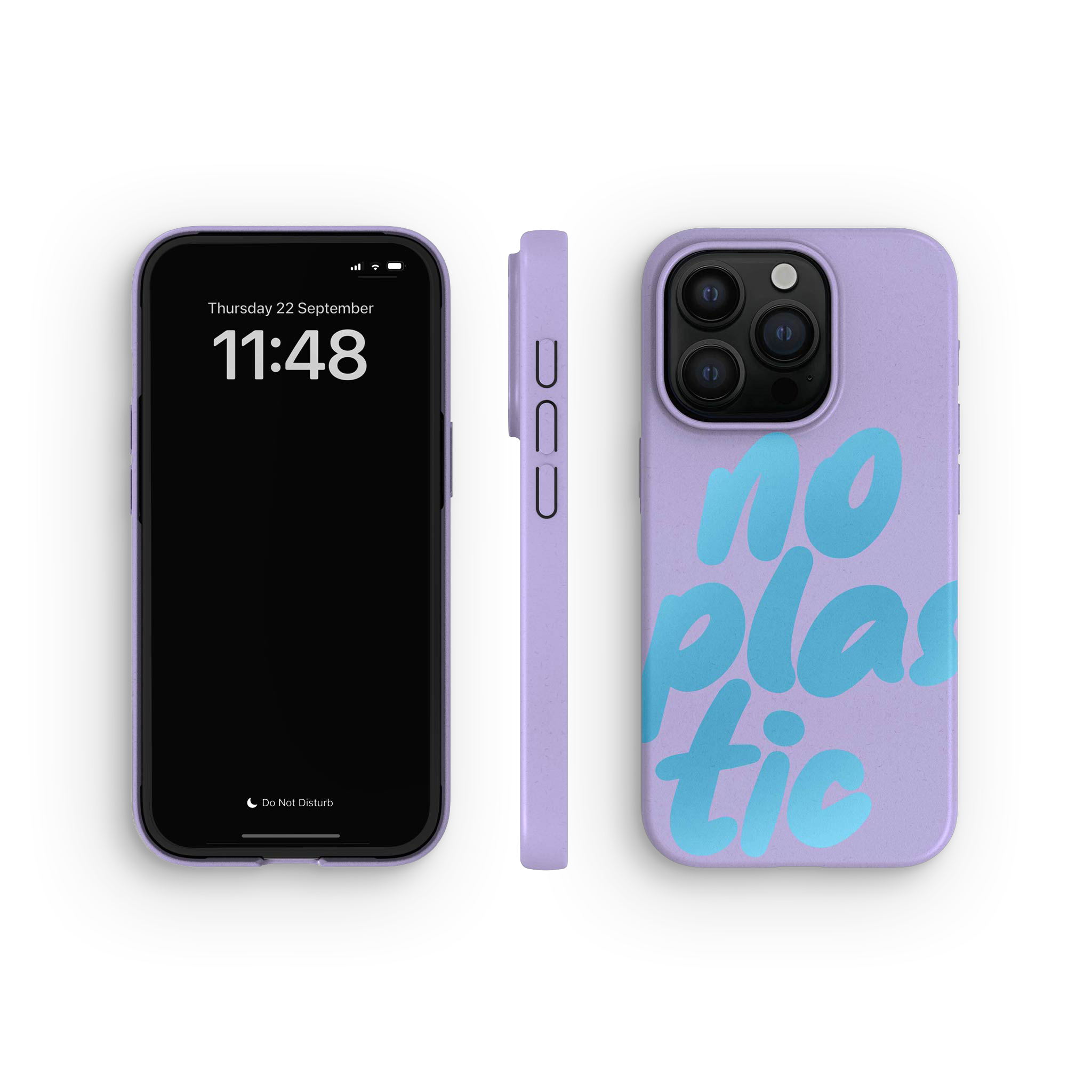 Deksel iPhone 15 Pro, No Plastic Lilac