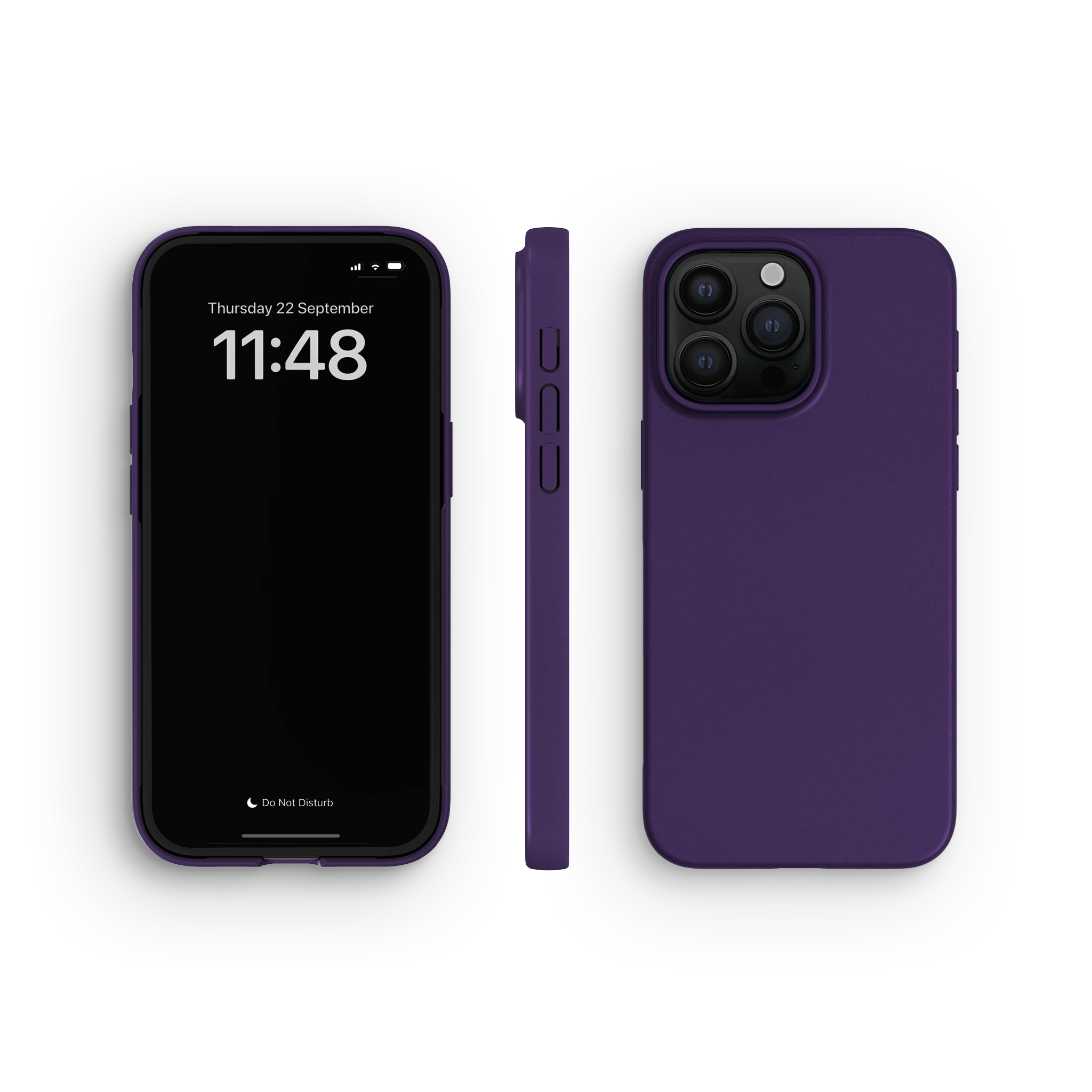 Deksel iPhone 15 Pro Max, Blackberry Purple