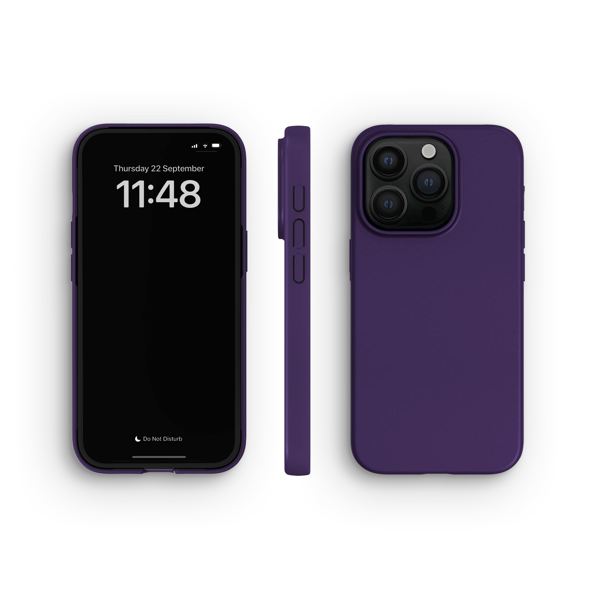 Deksel iPhone 15 Pro, Blackberry Purple