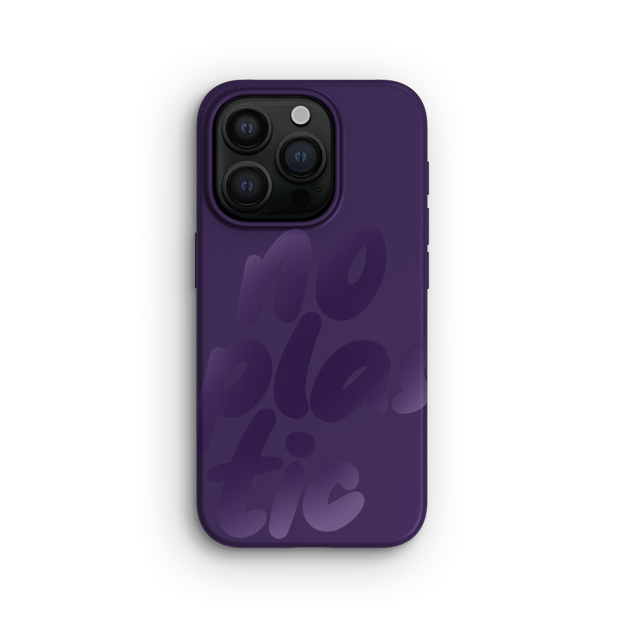 Deksel iPhone 15 Pro, No Plastic Blackberry Purple