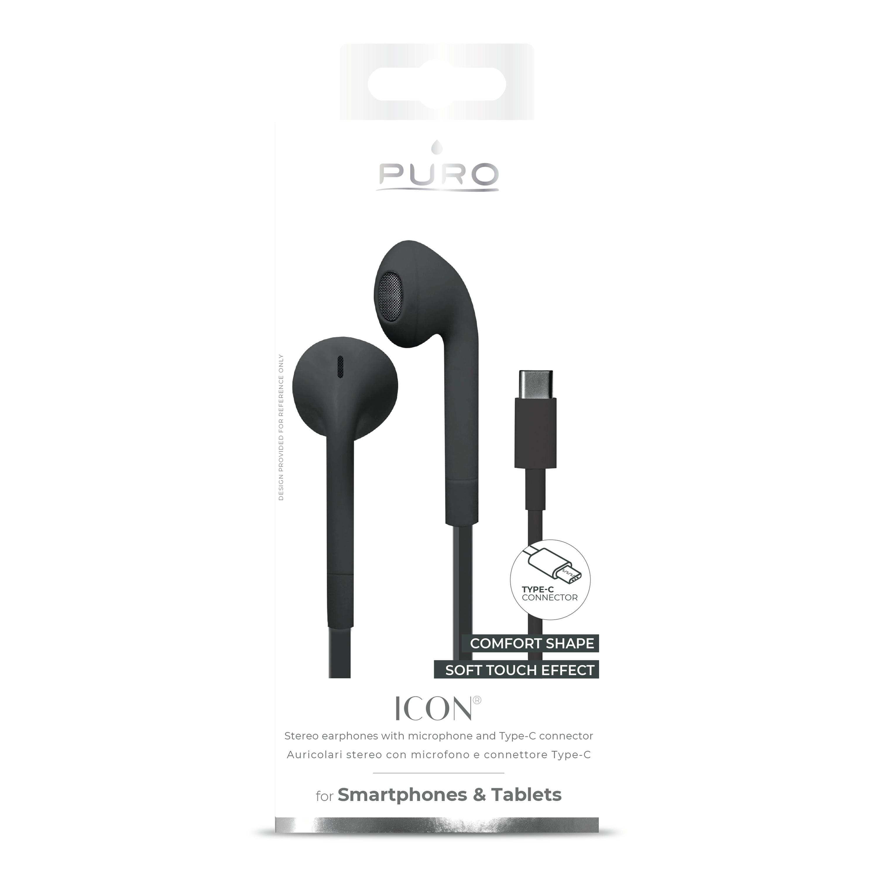 ICON USB-C Earphones Black