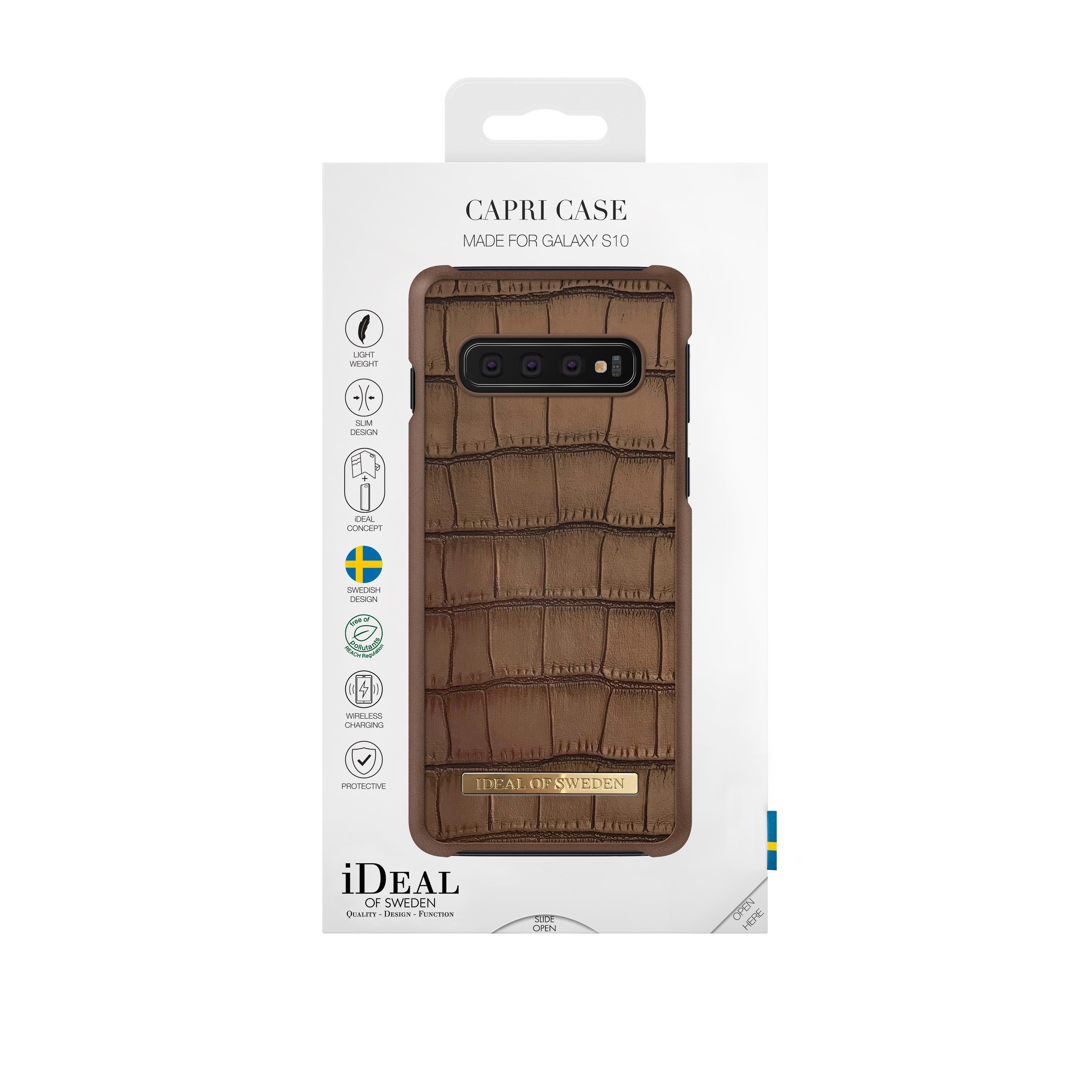 Capri Case Galaxy S10 Brown