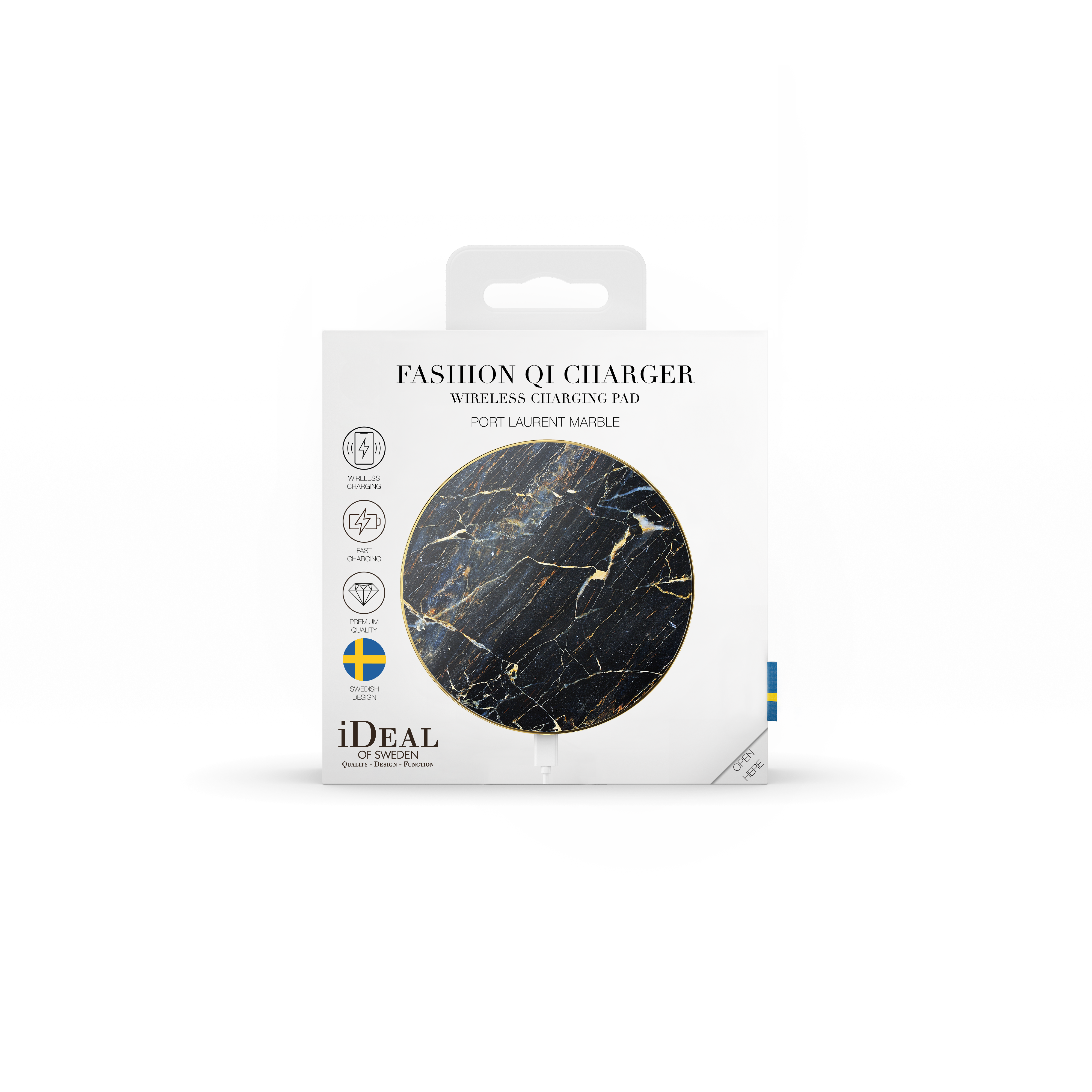 Fashion Qi Charger Port Laurent Marble