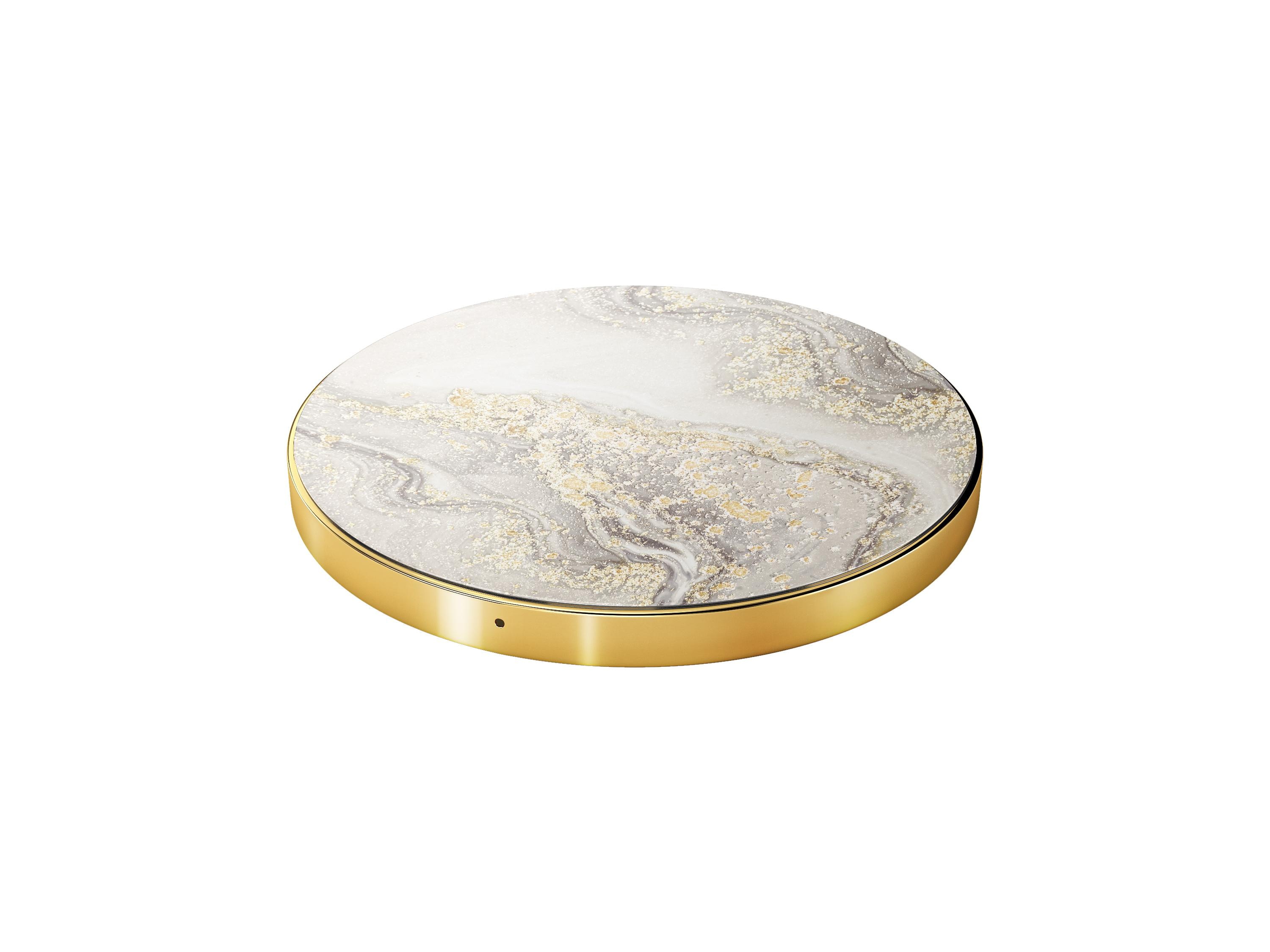 Fashion Qi Charger Sparkle Greige Marble