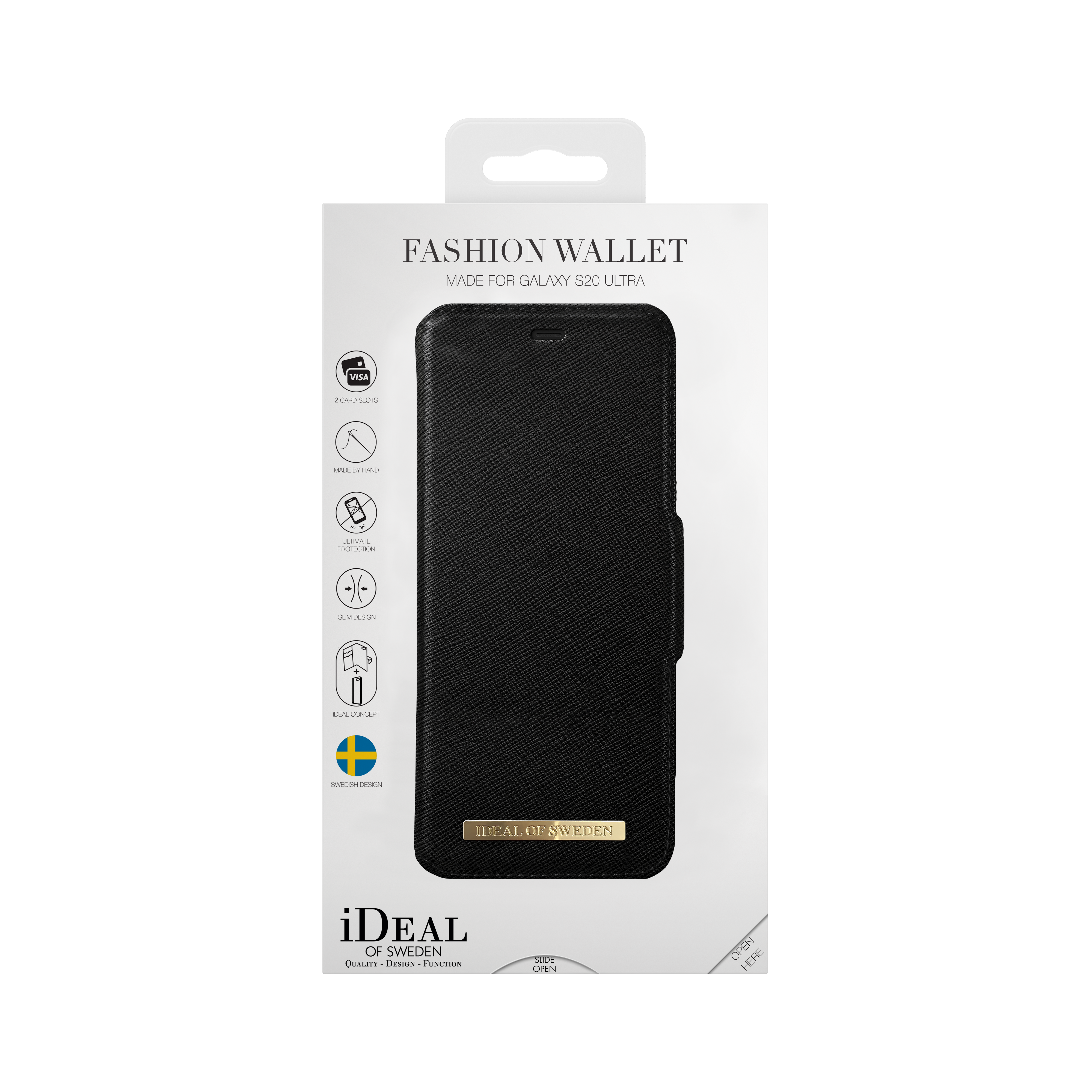 Fashion Wallet Galaxy S20 Ultra Black