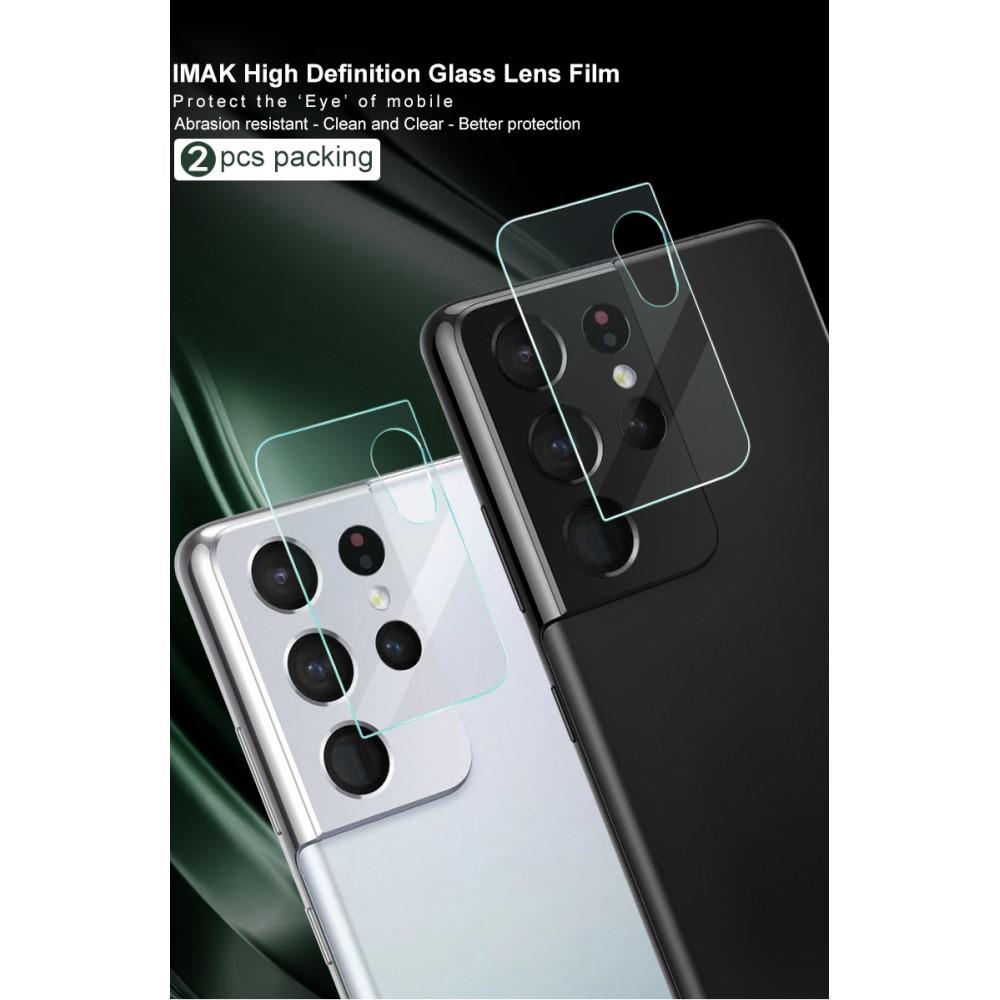2-pack Herdet Glass Linsebeskyttelse Samsung Galaxy S21 Gjennomsiktig