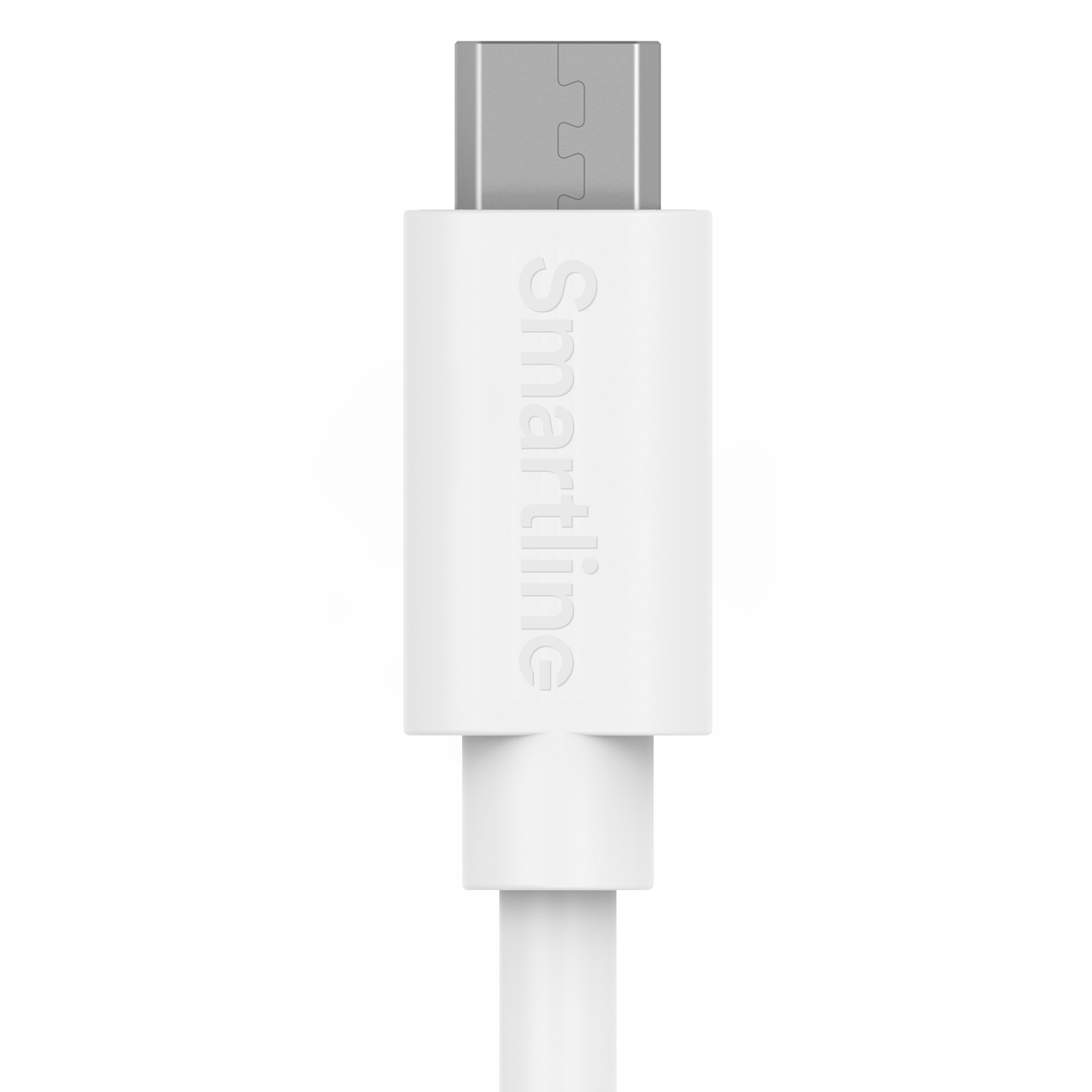 USB-kabel MicroUSB 1m Hvit