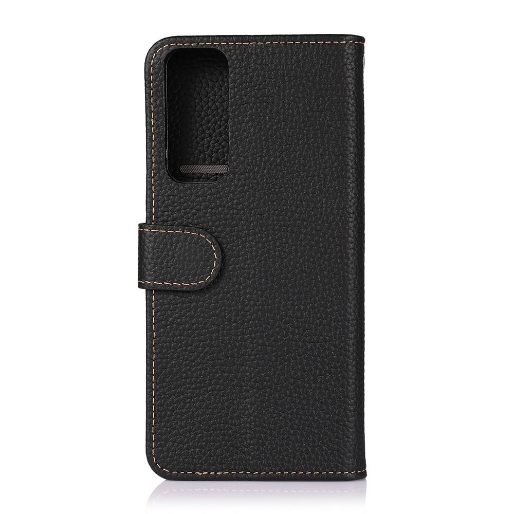 Real Leather Wallet Xiaomi Mi 10T/10T Pro Black