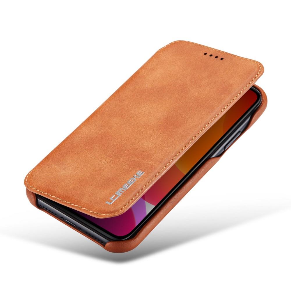 Slim Lommeboketui iPhone 11 cognac