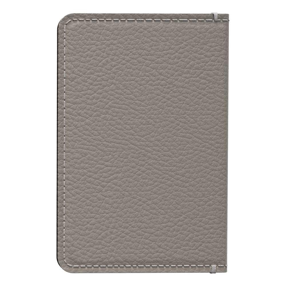 Thin Card Holder Clay Beige Leather