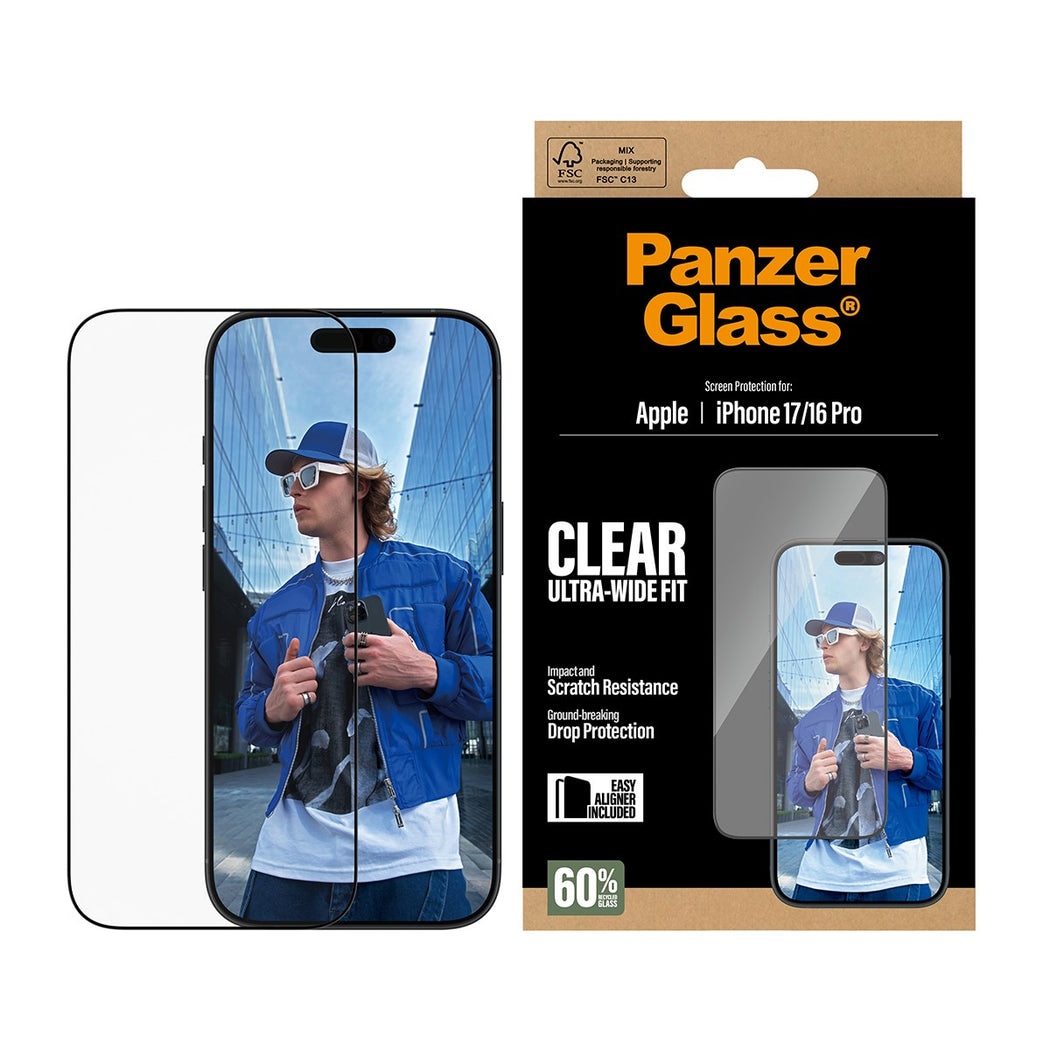 iPhone 17 Screen Protector (with EasyAligner) Ultra Wide Fit