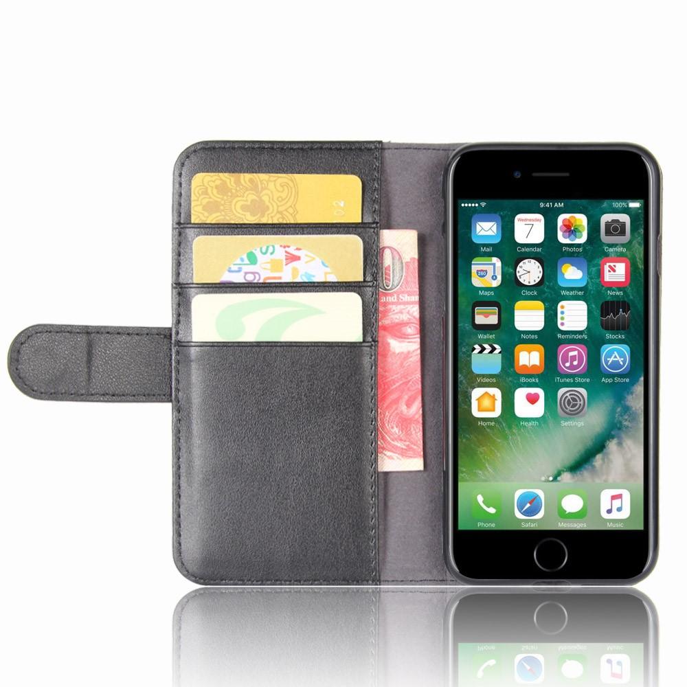 Ekte Lærveske iPhone 7/8/SE svart