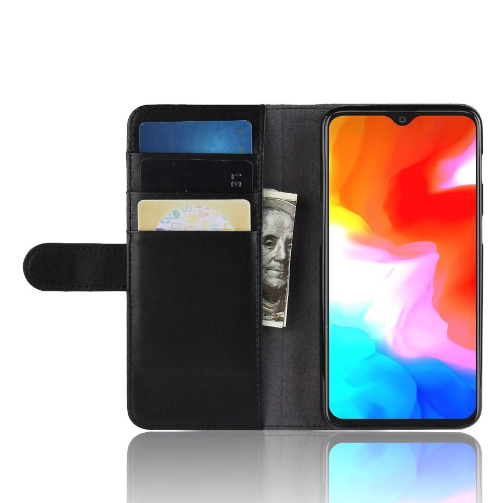 Ekte Lærveske  OnePlus 6T Svart