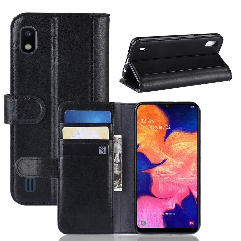 Ekte Lærveske Samsung Galaxy A10 Svart