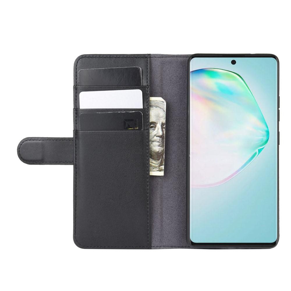 Ekte Lærveske Samsung Galaxy S10 Lite Svart