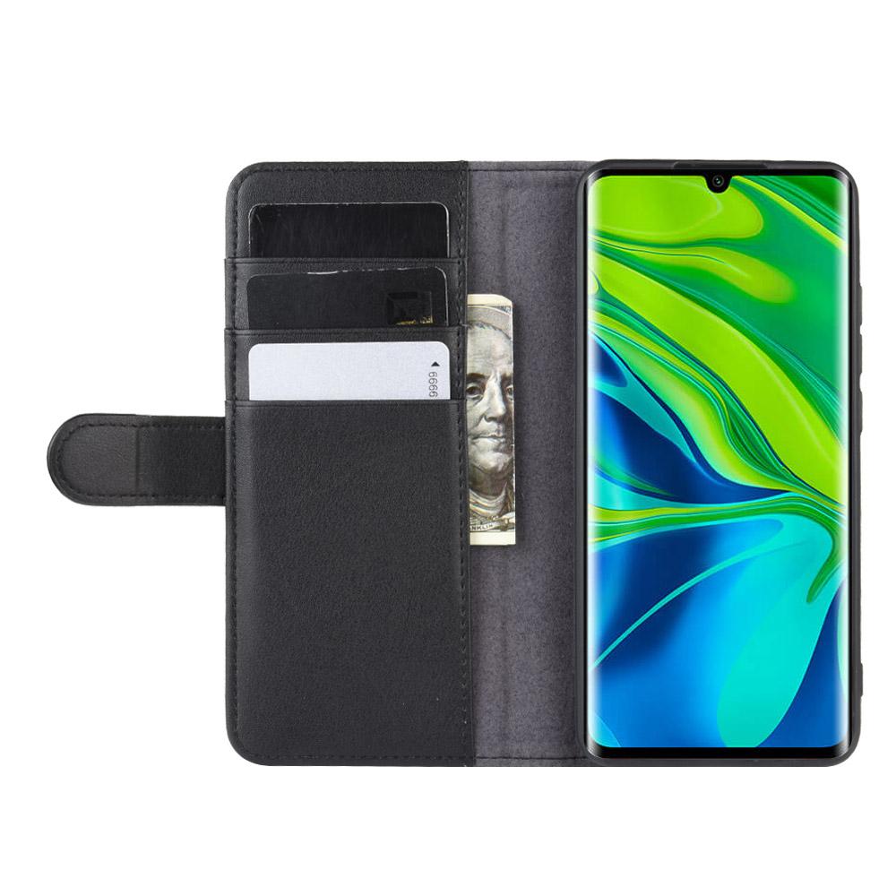 Ekte Lærveske Xiaomi Mi Note 10/10 Pro Svart