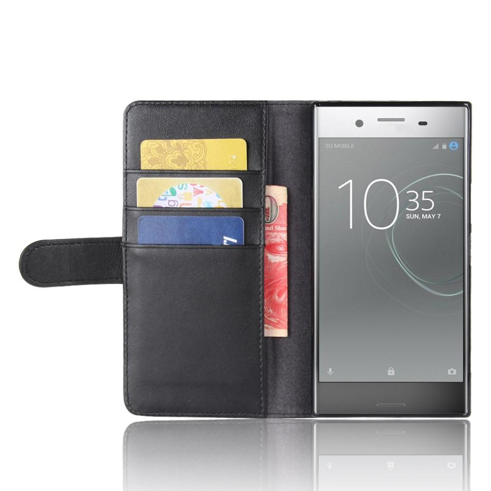 Ekte Lærveske Sony Xperia XZ Premium Svart