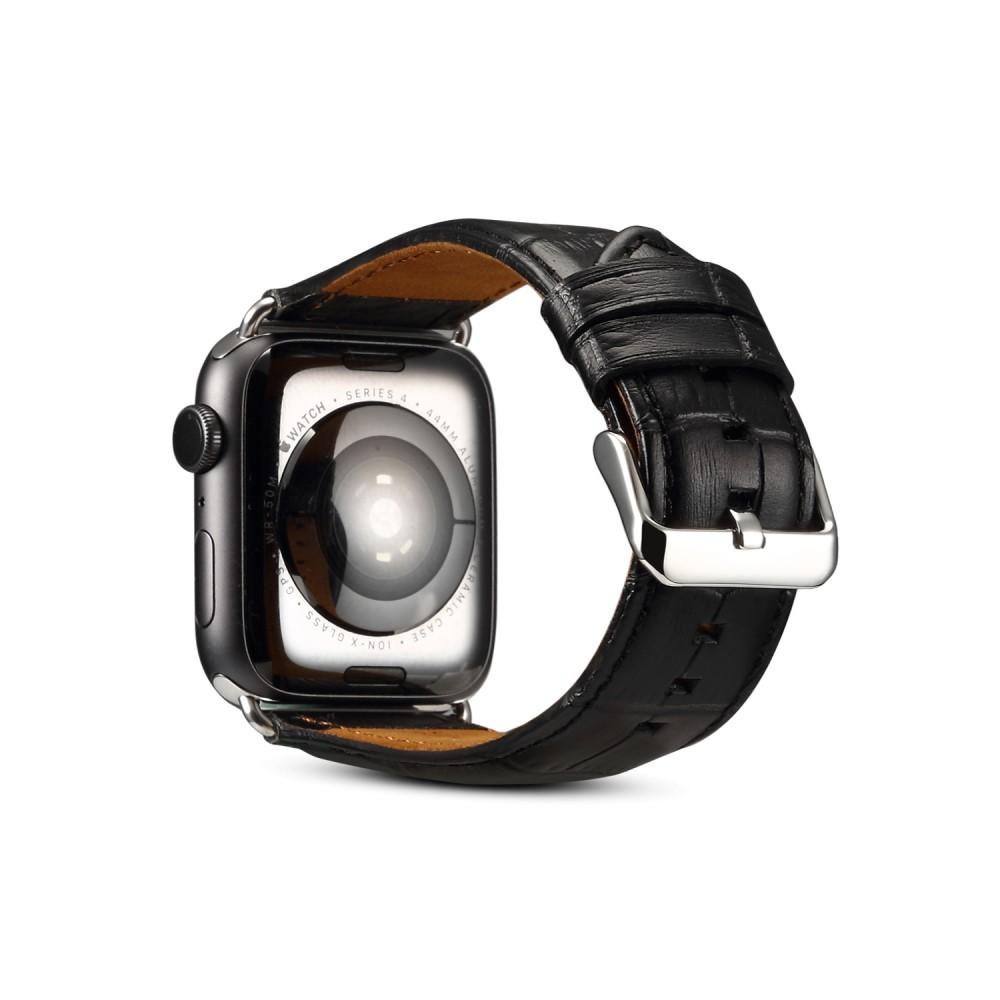Apple Watch Ultra 2 49mm Croco Leather Band svart