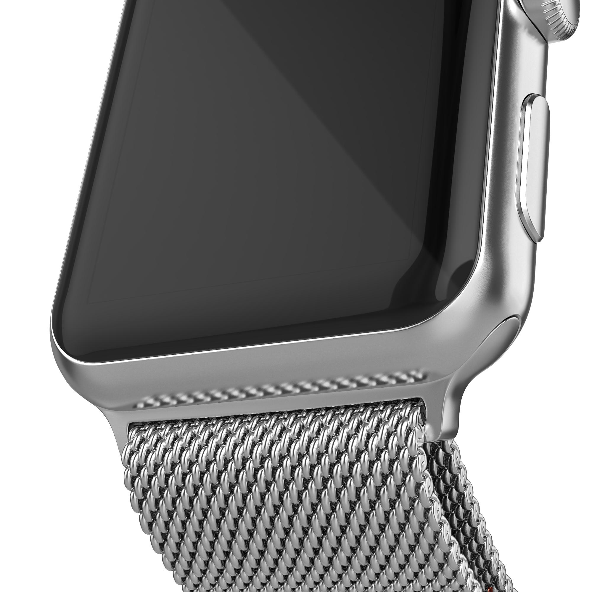 Apple Watch 41mm Series 9 Reim Milanese Loop sølv