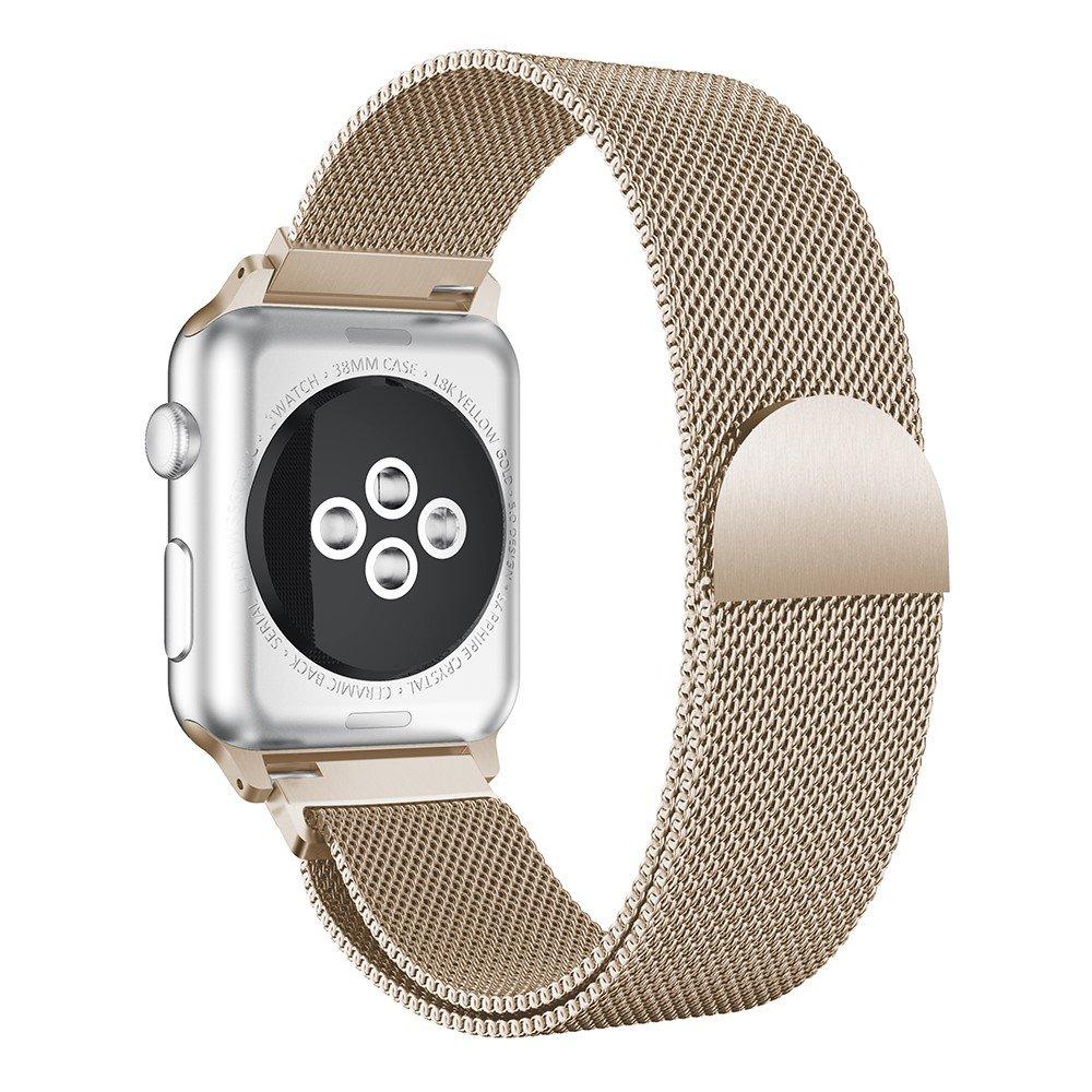 Apple Watch 45mm Series 9 Reim Milanese Loop champagnegull