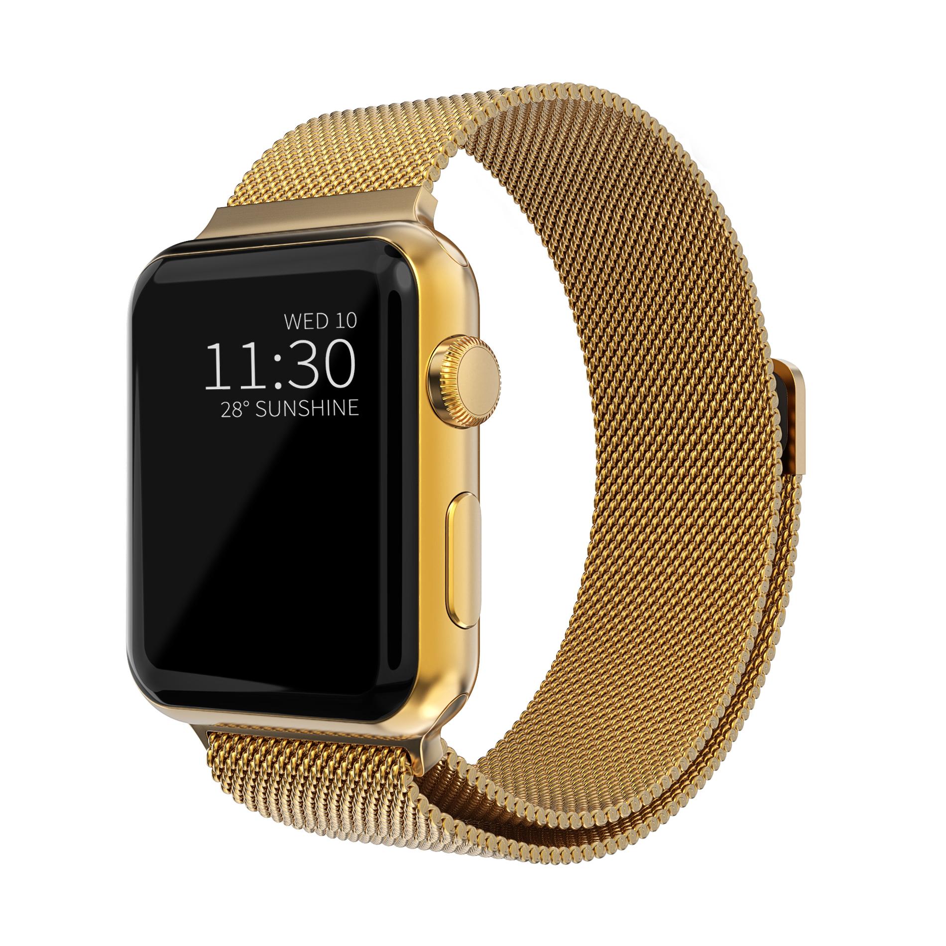 Apple Watch 45mm Series 8 Reim Milanese Loop gull