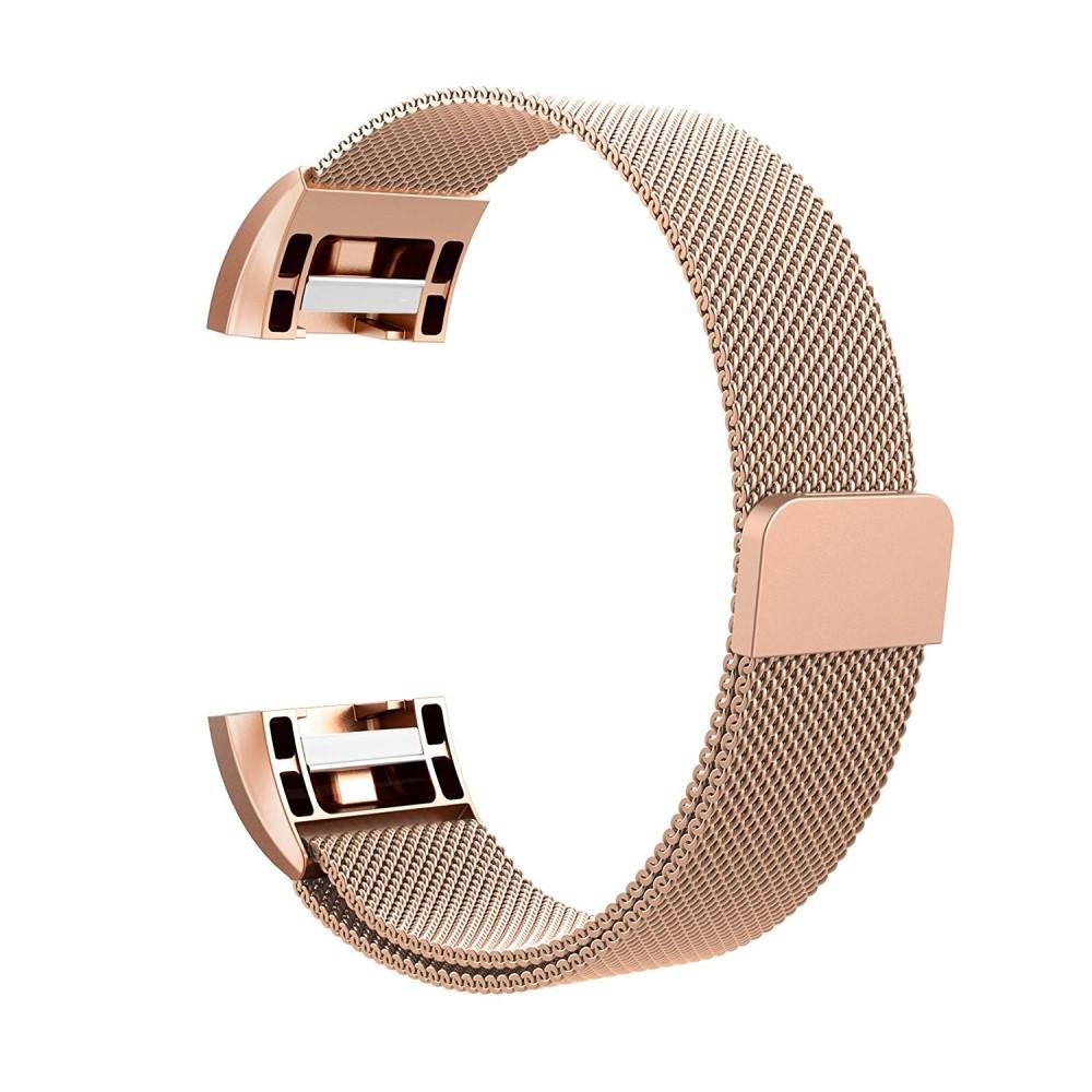 Fitbit Charge 2 Reim Milanese Loop rosegull