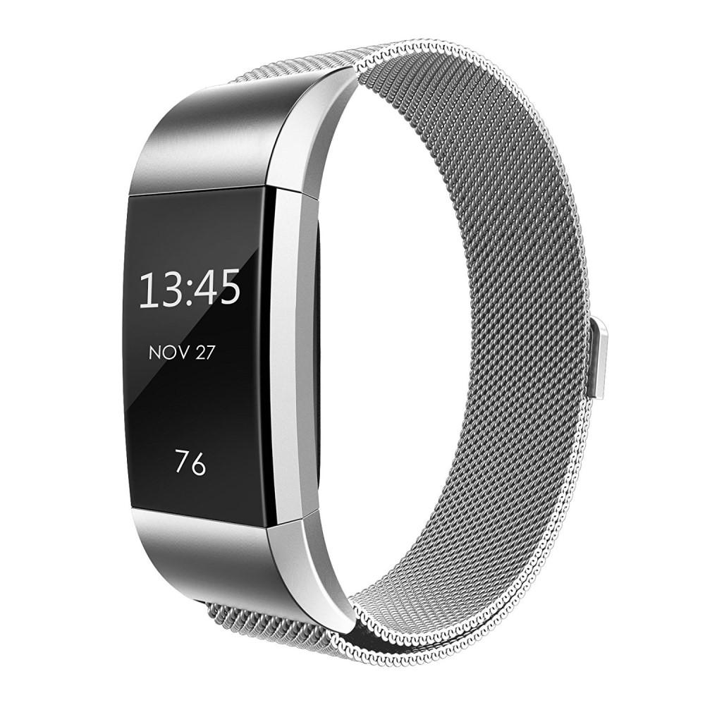 Fitbit Charge 2 Reim Milanese Loop sølv