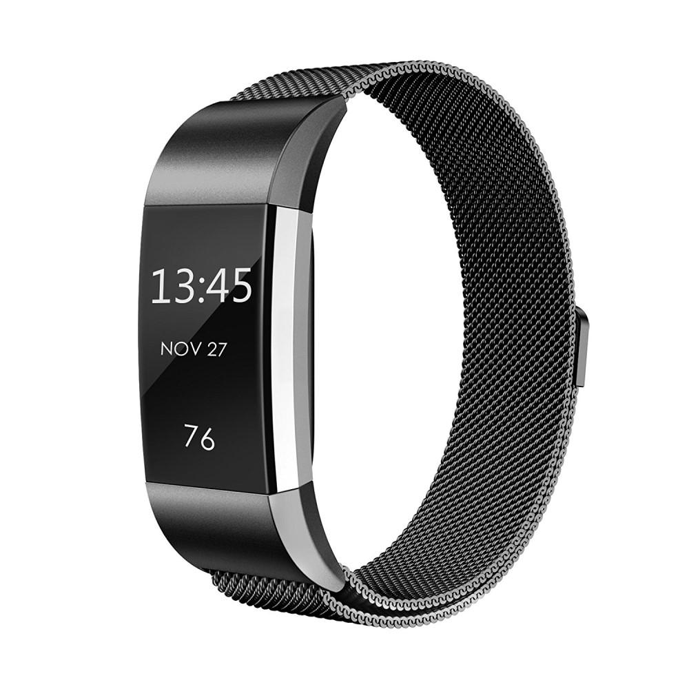 Fitbit Charge 2 Reim Milanese Loop svart