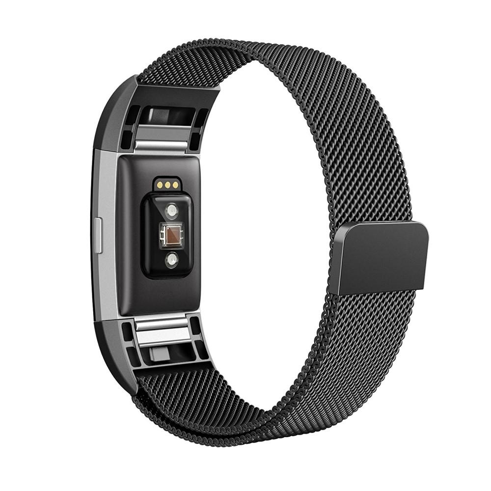 Fitbit Charge 2 Reim Milanese Loop svart