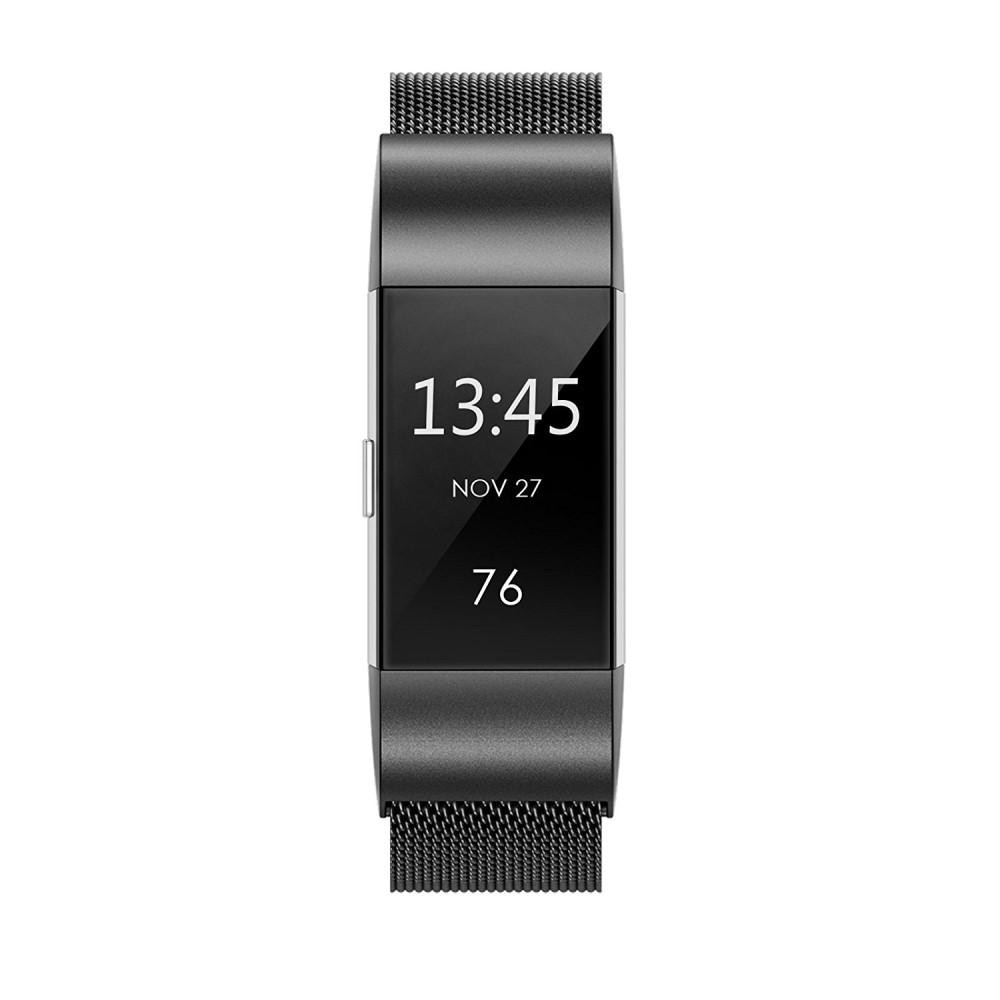 Fitbit Charge 2 Reim Milanese Loop svart