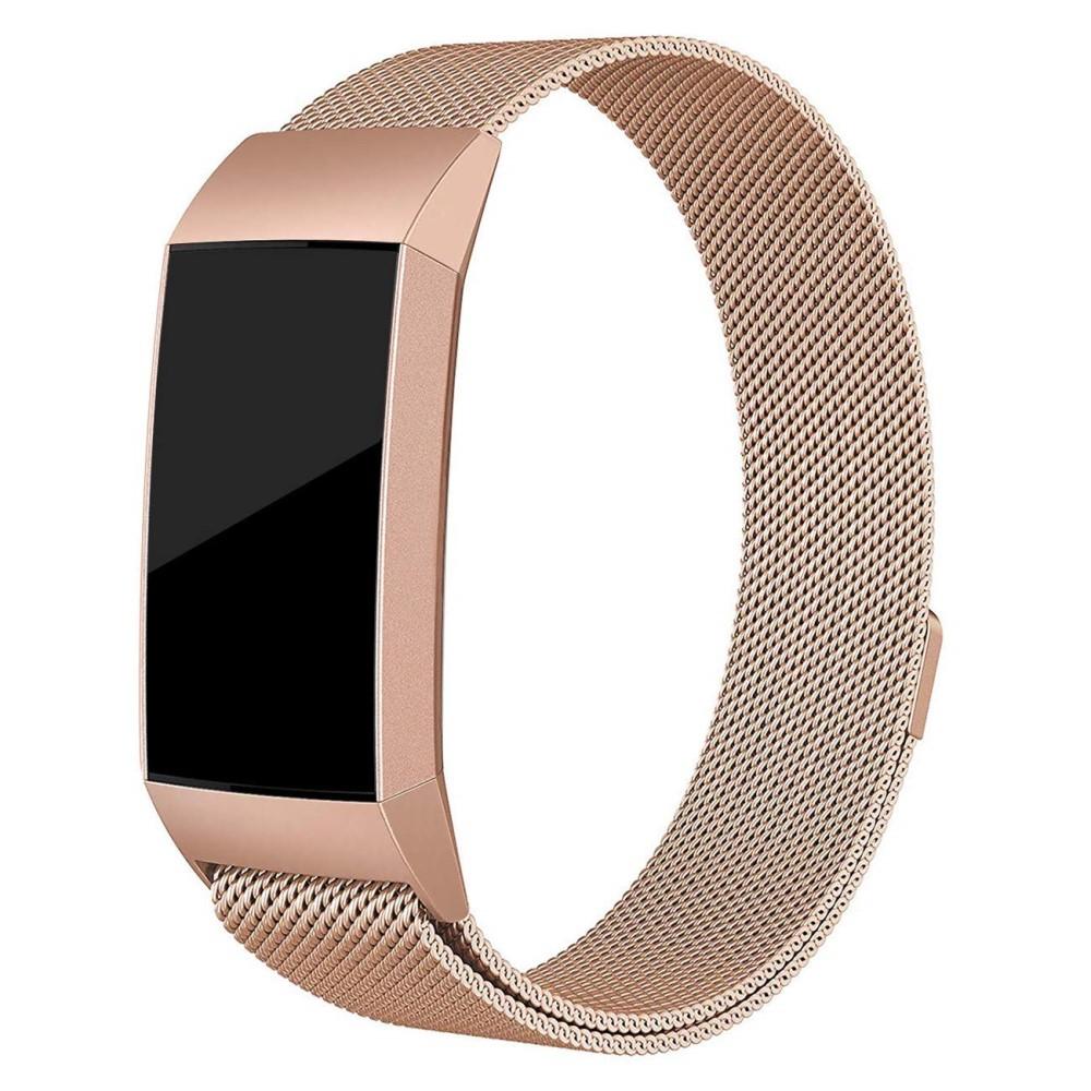 Fitbit Charge 3/4 Reim Milanese Loop rosegull