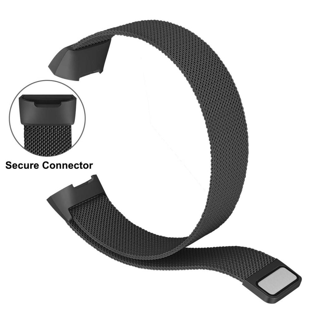 Fitbit Charge 3/4 Reim Milanese Loop svart