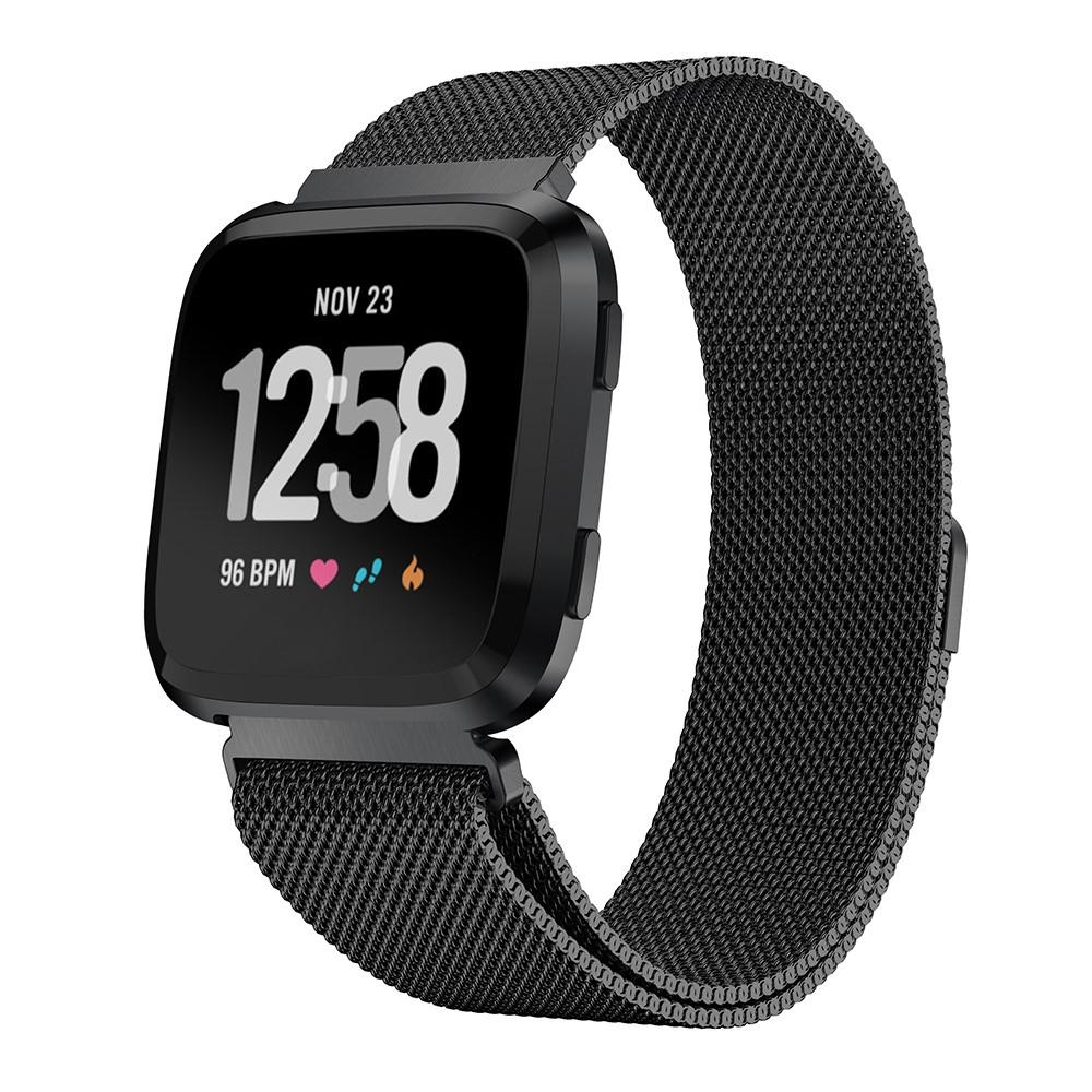 Fitbit Versa/Versa 2 Reim Milanese Loop svart