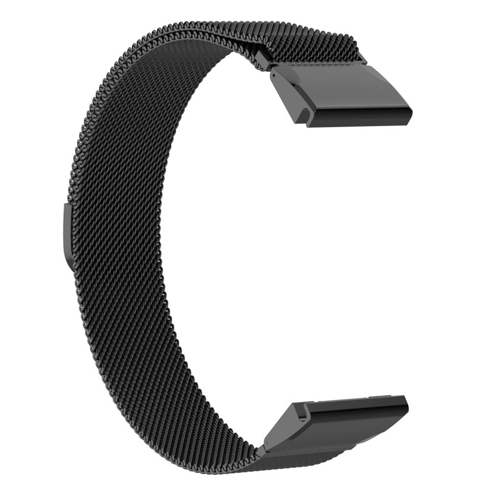 Garmin Fenix 7X Pro Reim Milanese Loop svart