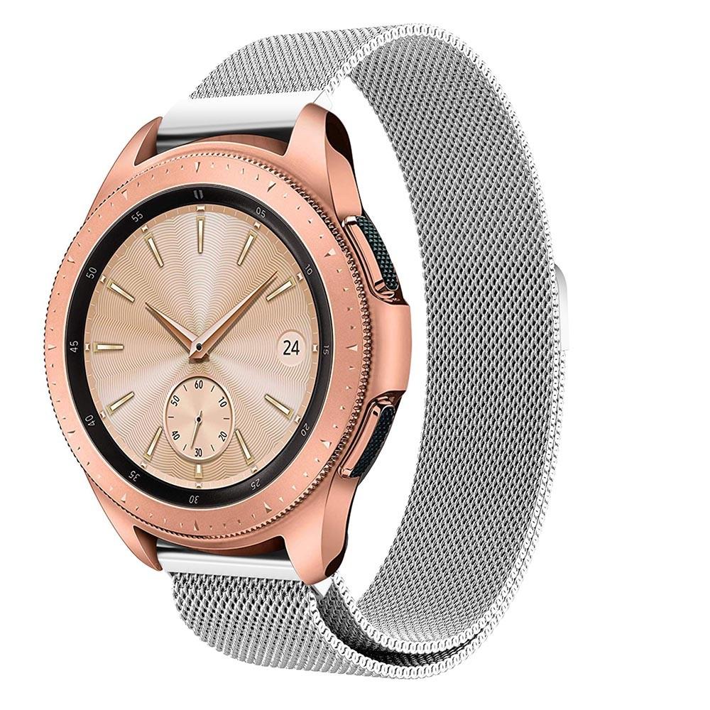 Samsung Galaxy Watch 42mm Reim Milanese Loop sølv