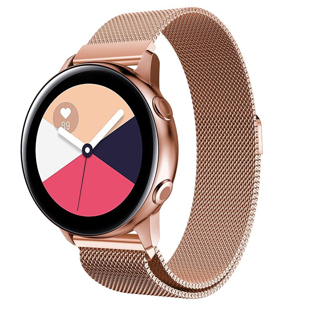 Samsung Galaxy Watch Active Reim Milanese Loop rosegull