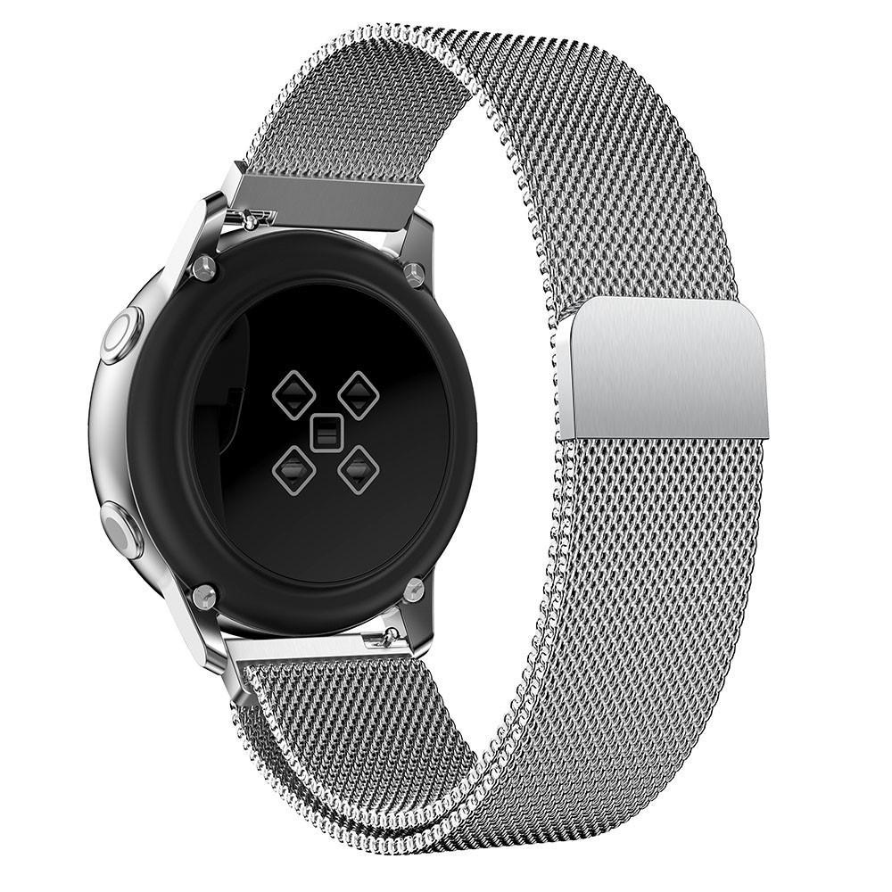 Samsung Galaxy Watch Active Reim Milanese Loop sølv